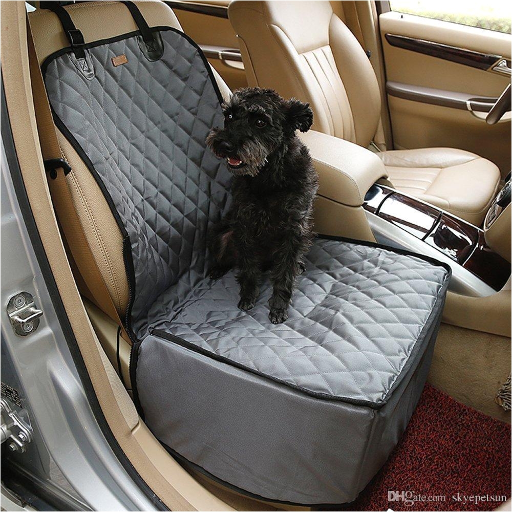 2 in 1 pet seat cover waterproof dog car front seat crate cover protector mat