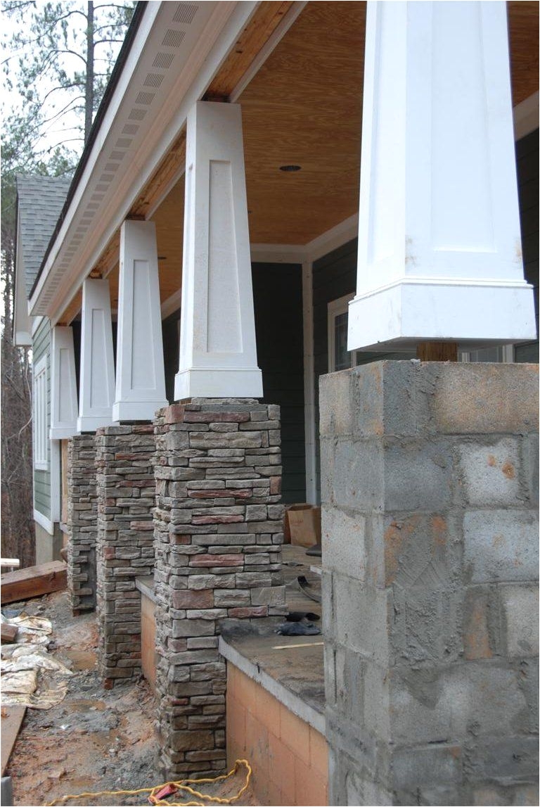 Interior Column Wraps Wood Tapered Columns Centurion Stone Ledge Pennsylvania House