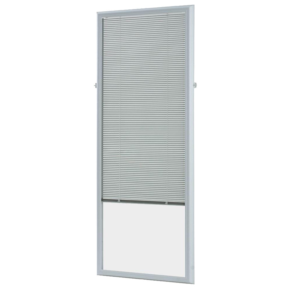 odl 22 in w x 64 in h add on enclosed aluminum blinds white