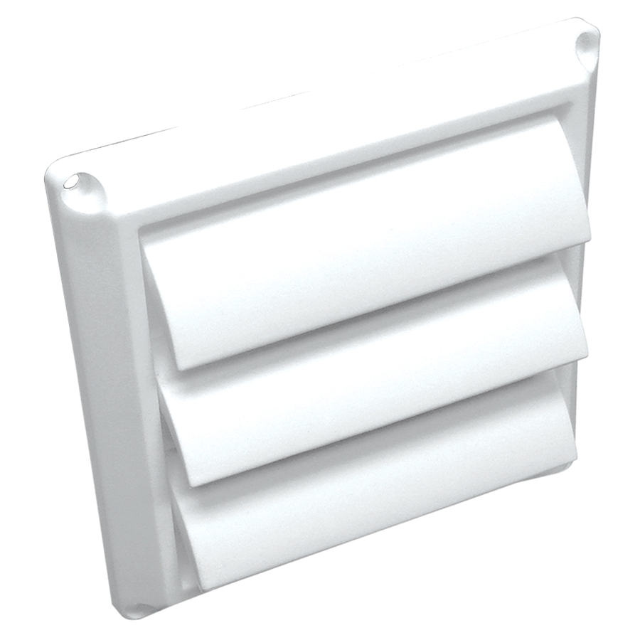 lambro 4 in plastic louvered dryer vent cap