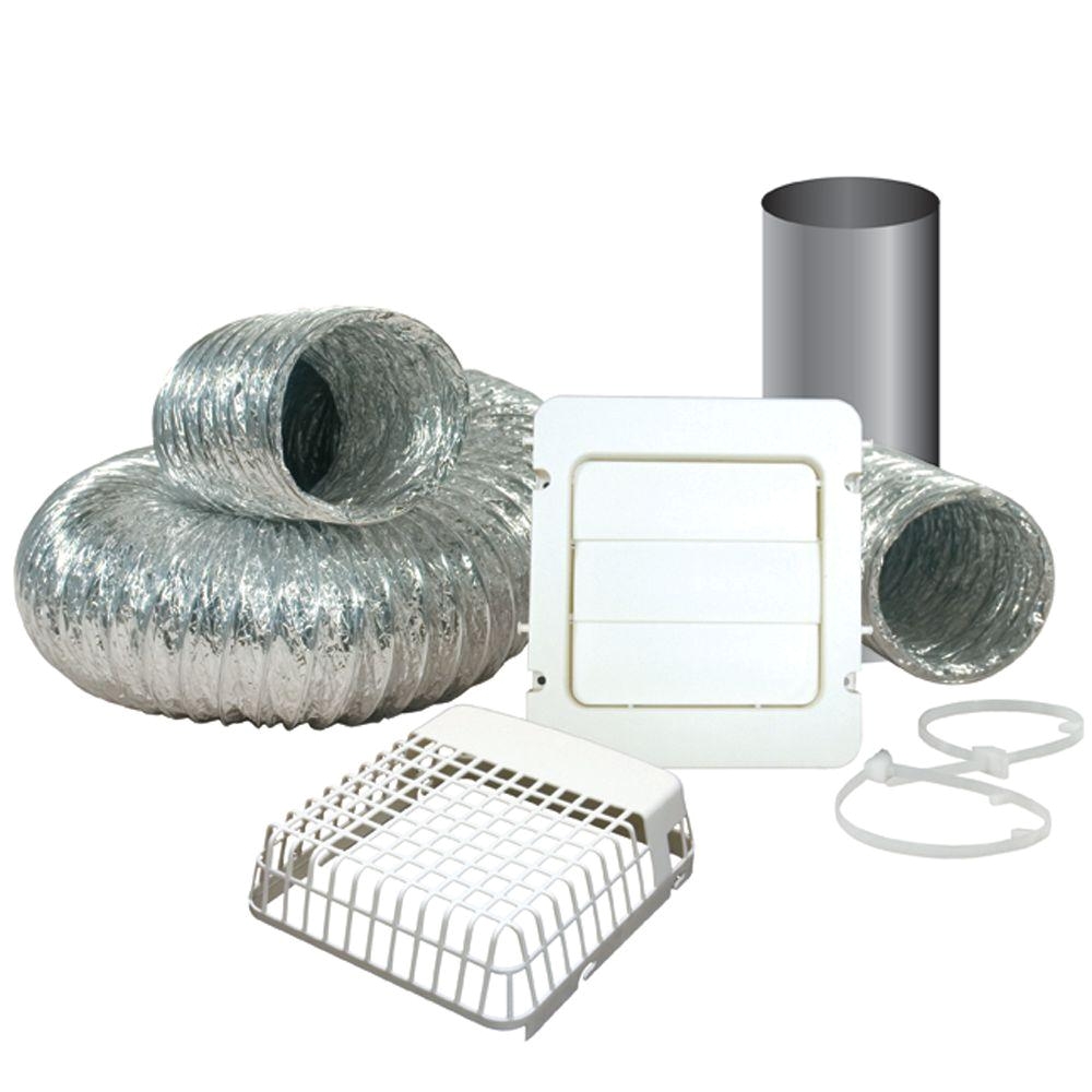 Interior Dryer Vent Kit Ge 4 In X 8 Ft Dryer Duct Pm8x73ds the Home Depot