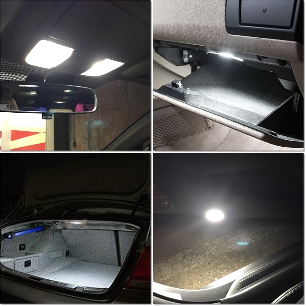 aliexpress com buy 13pcs white error free car led light bulbs interior kit canbus for 2014 2015 bmw i3 dome map trunk license plate lamp light from