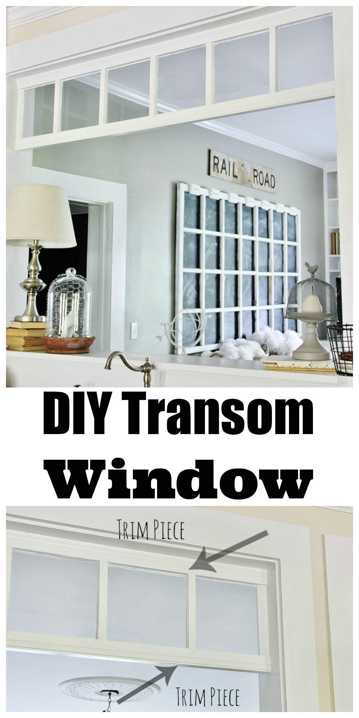 create a transom from old windows