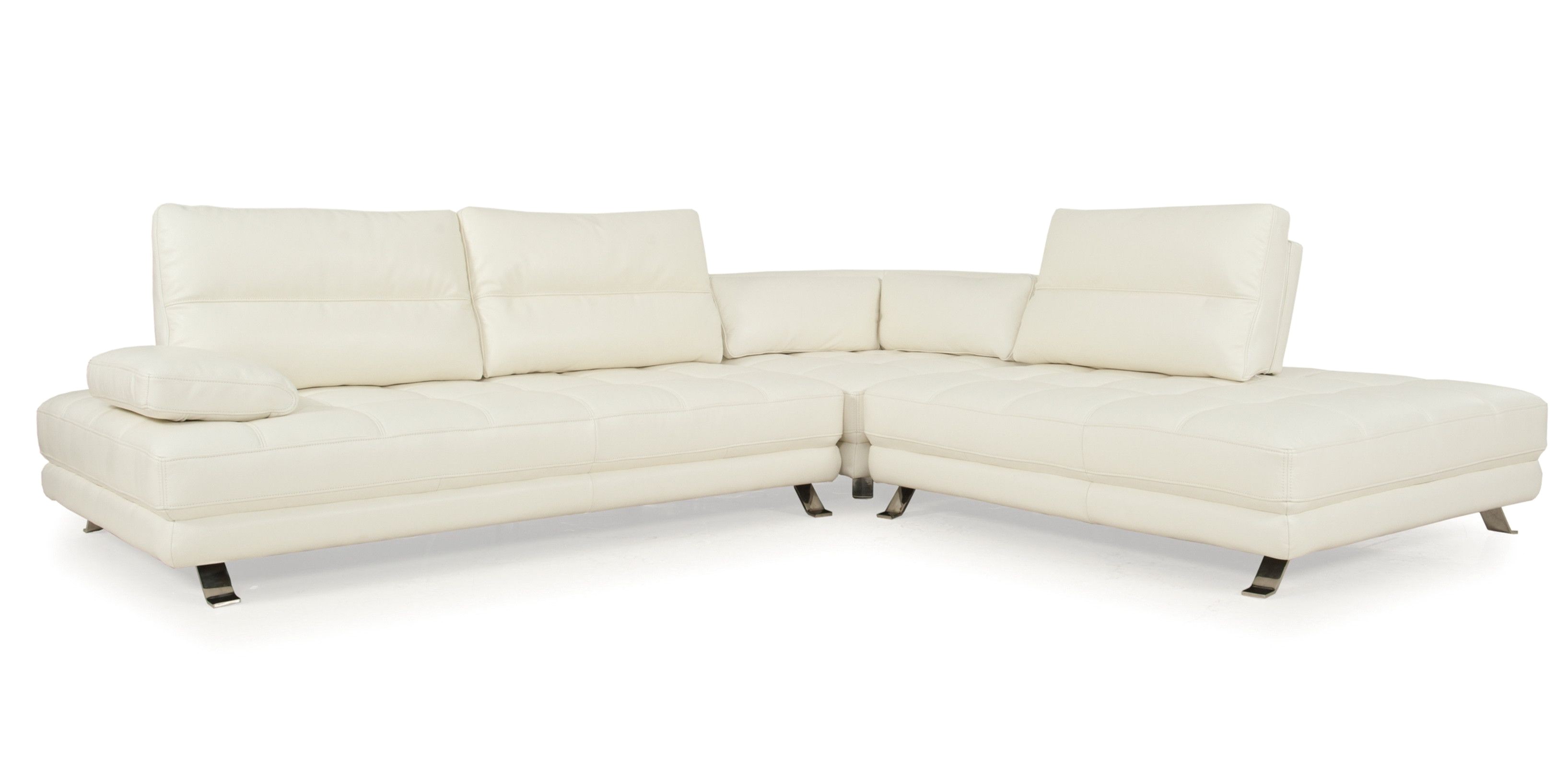 Italian Sectional sofas Leather Teva Full top Grain Leather Adjustable Contemporary Sectional