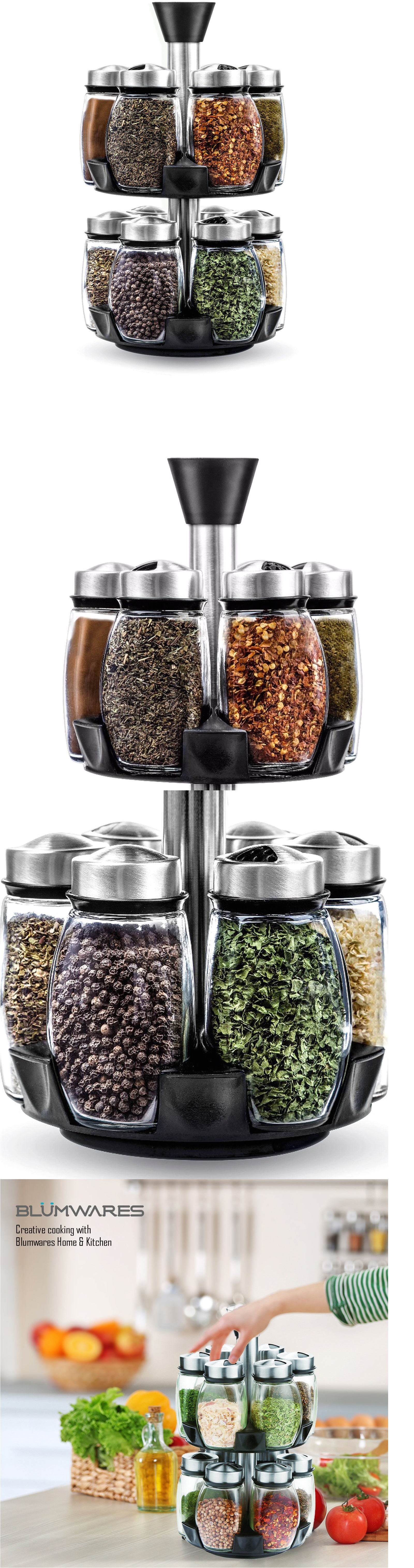 spice jars and racks 20646 12 glass spice jar rack organizer kitchen storage container vintage