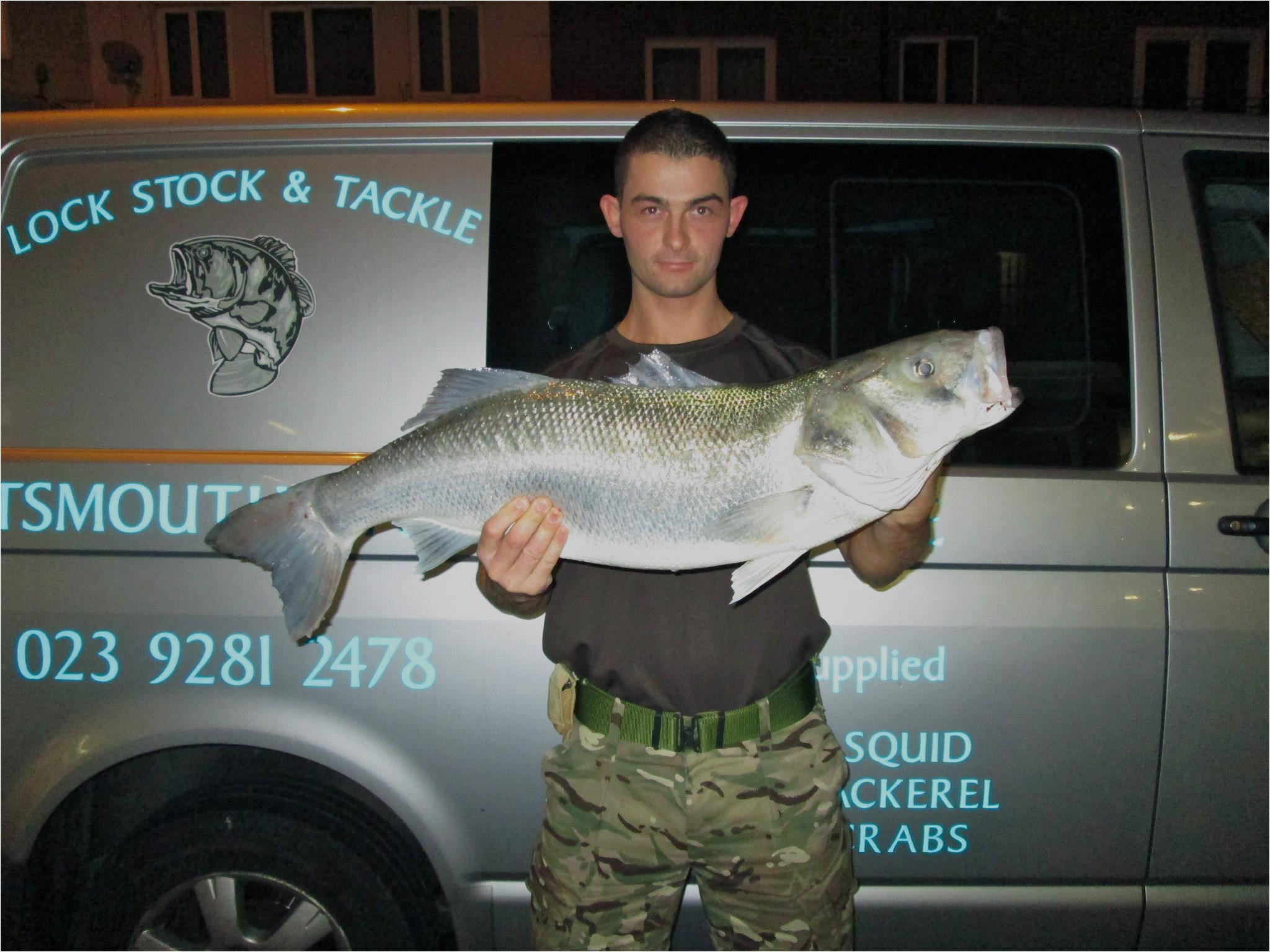 Keith Locker Decorator Whitby Uk Bass Record Broken by Whitby Angler Whitby Sea Fishing