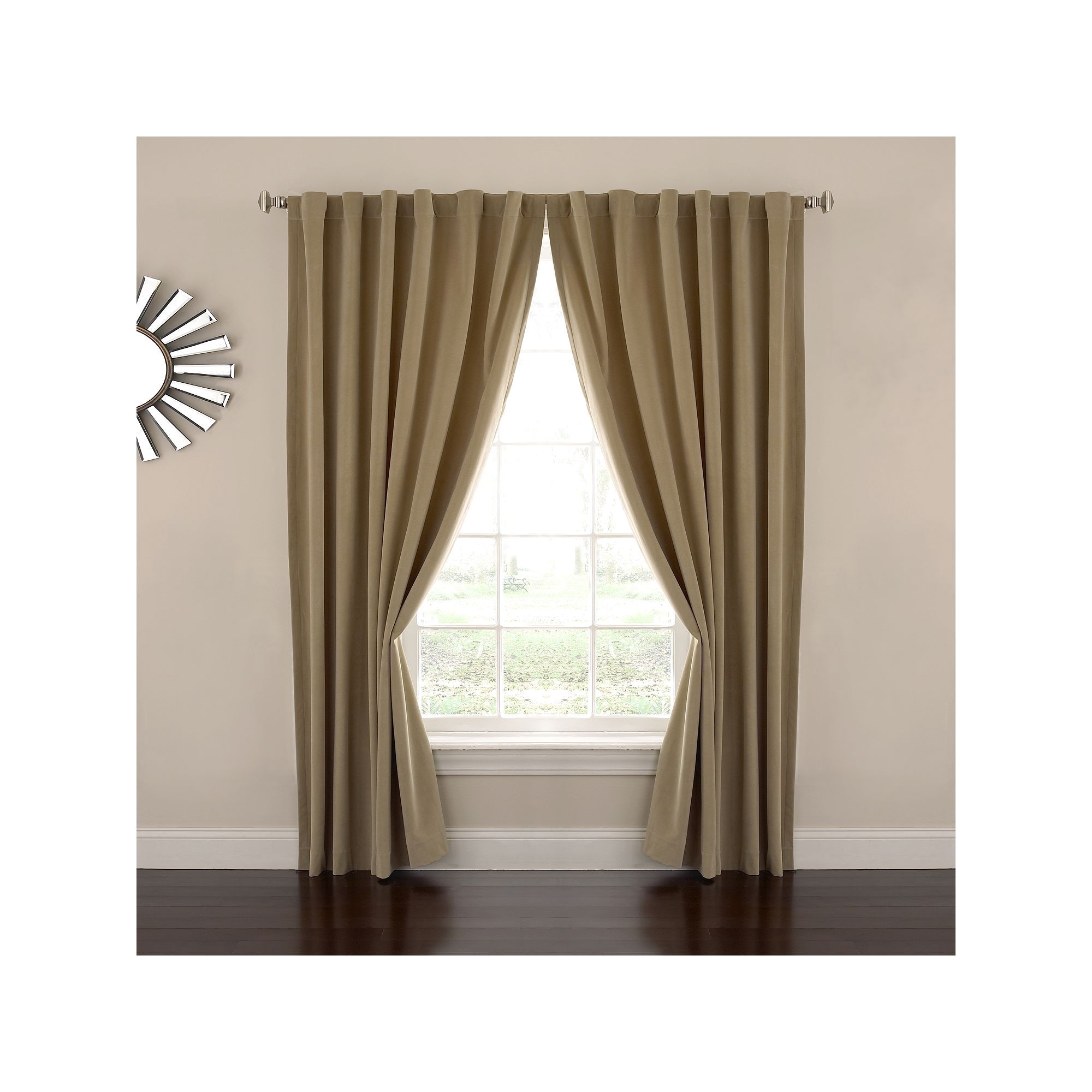 eclipse absolute zero velvet thermaback blackout home theater curtain black