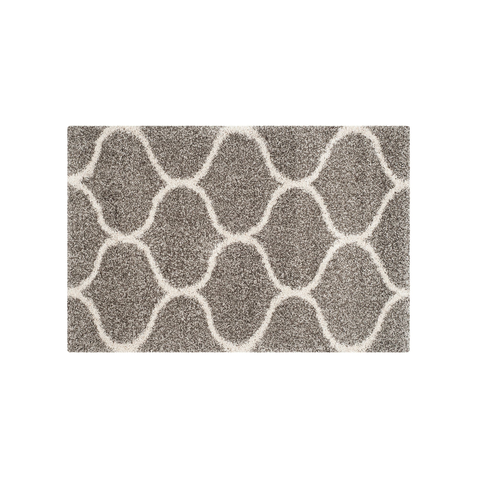 safavieh hudson quatrefoil shag rug grey shagrugs