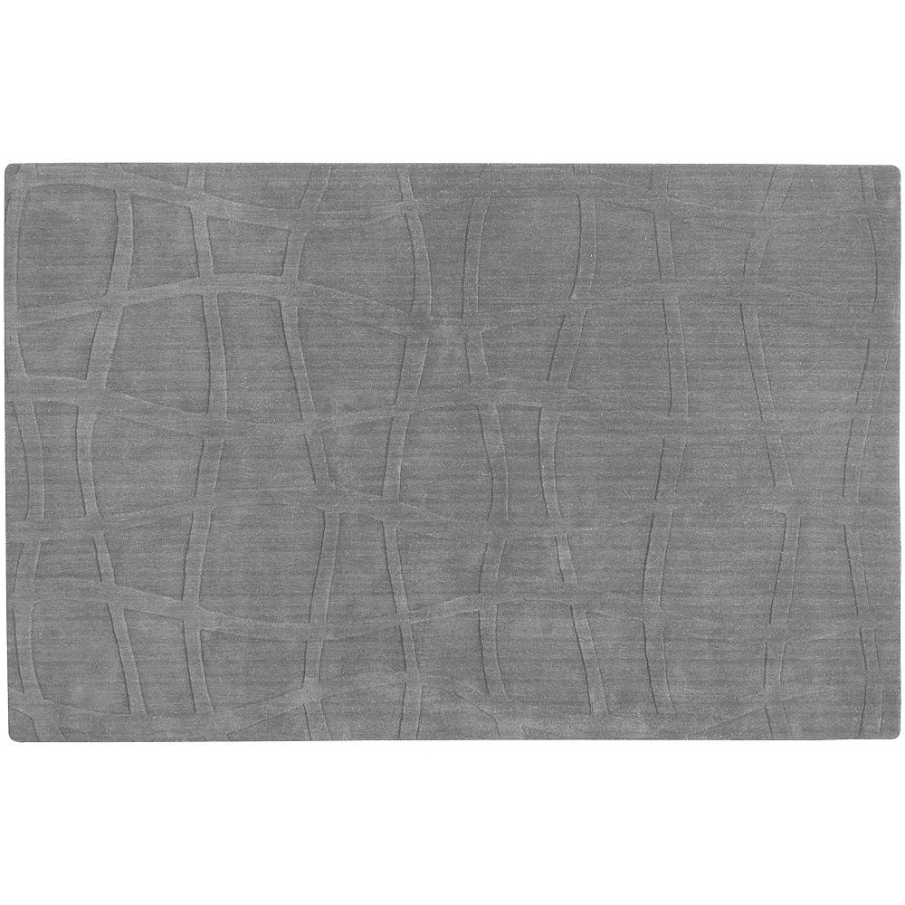 surya sculpture geometric rug 24 x 36 grey