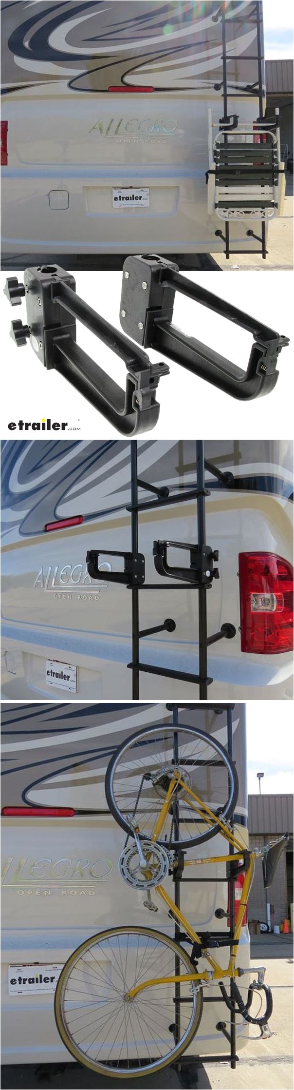 clamp n carry chair rack for standard rv ladders nylon