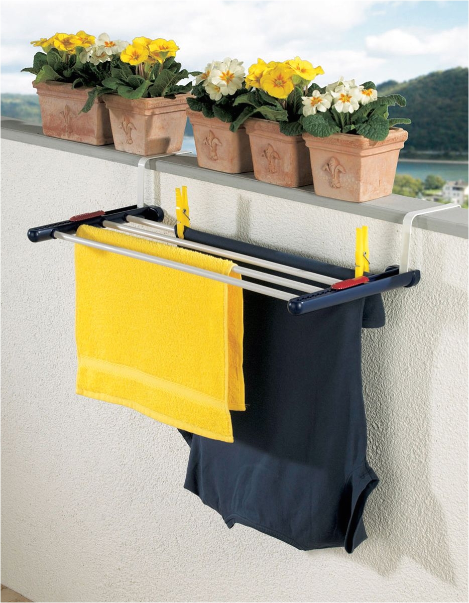 over the balcony rail clothes drying rack space saving design can also hang over the door inside product design