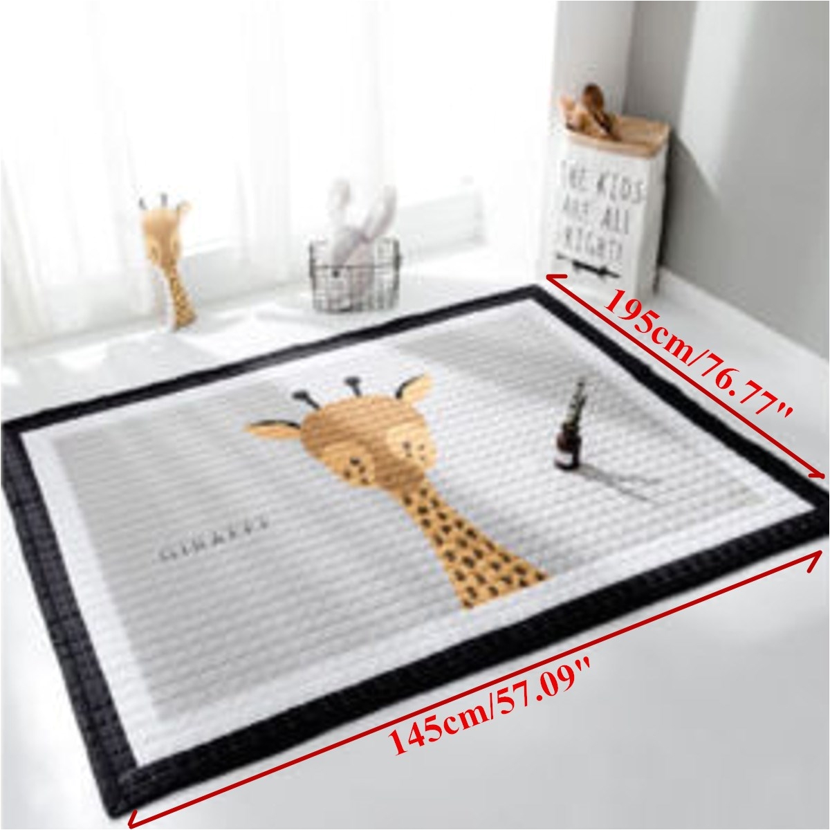 195x145cm baby kids play mat floor rug crawling blanket large soft rectangle cotton carpet modern style floor mats in carpet from home garden on