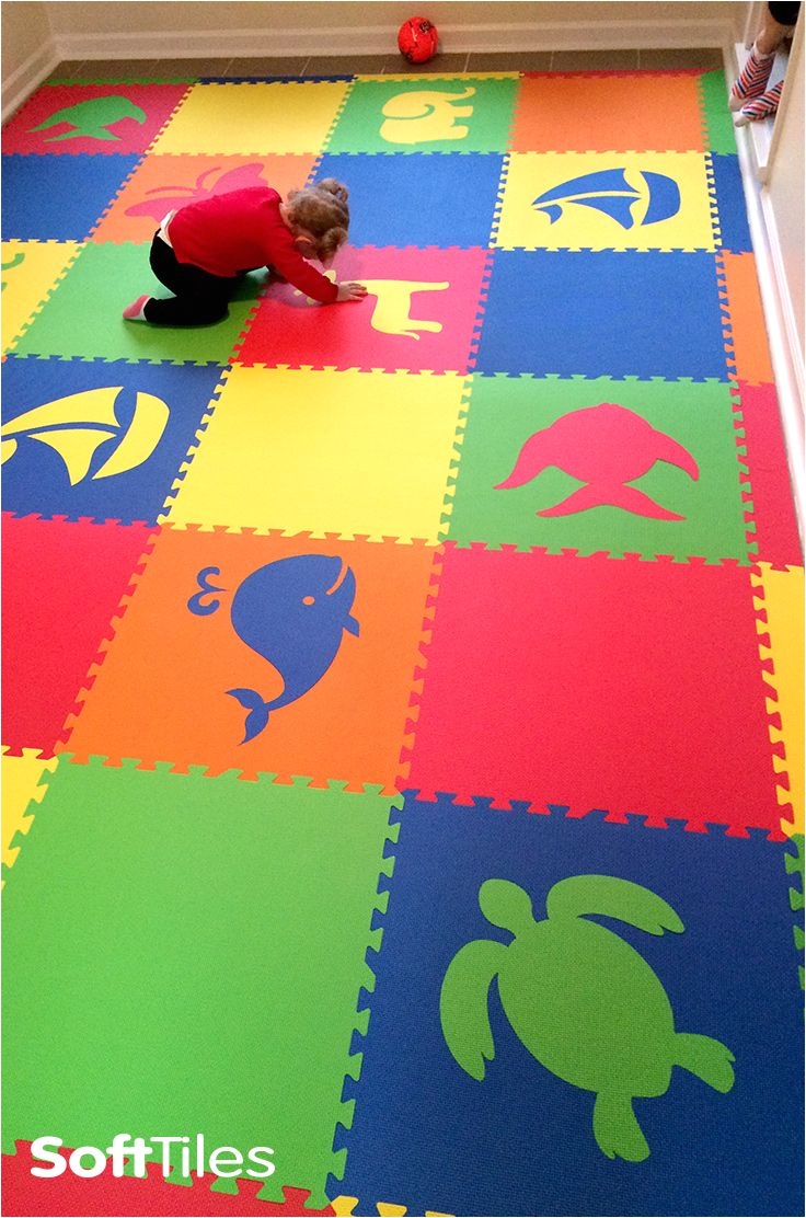 Large Children S Floor Mats Mixed Animal Foam Mats Create Custom Play Mats for Kids D172