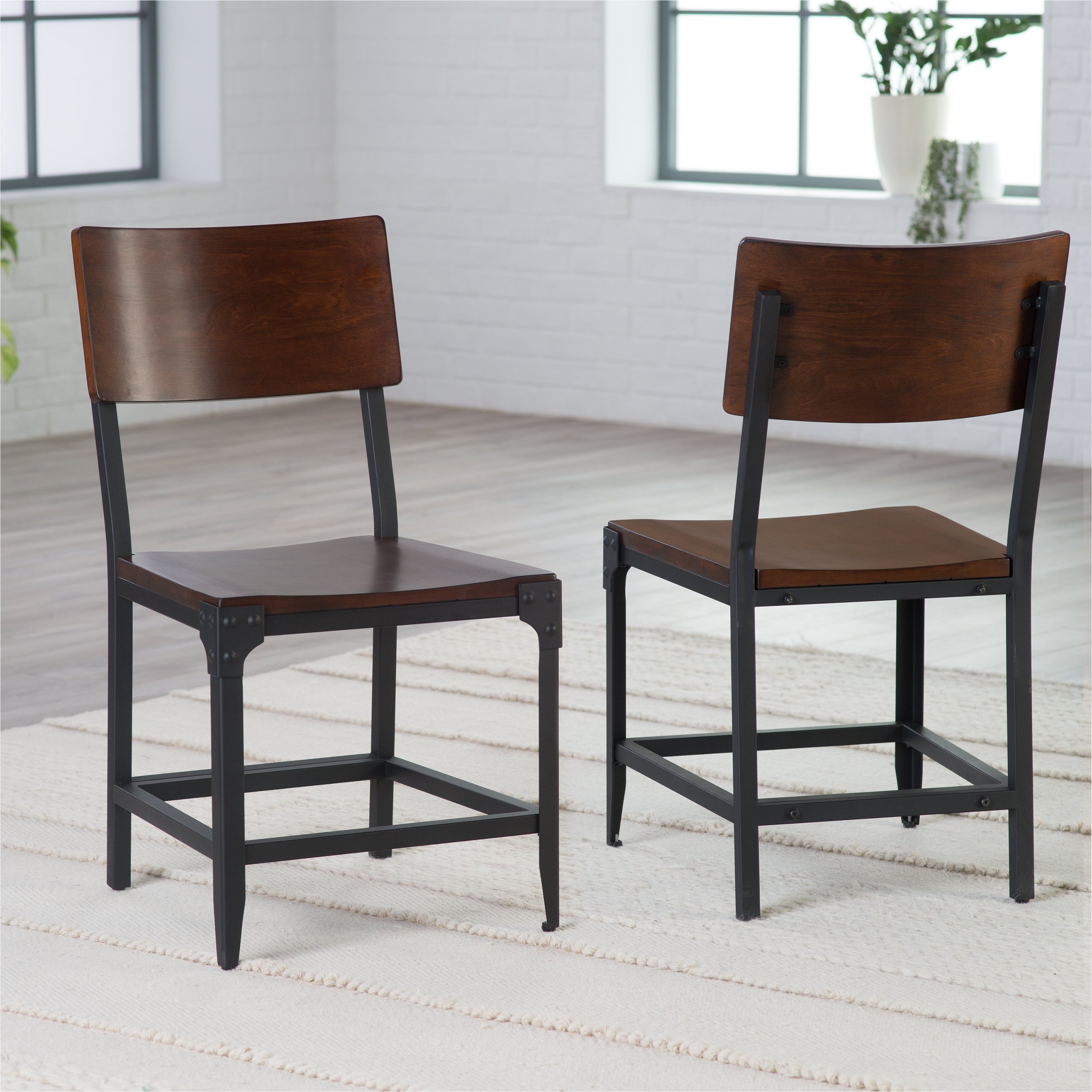 Leather and Metal Dining Chairs Chair Homepop Dining Chair Wire Black and White Furniture Table