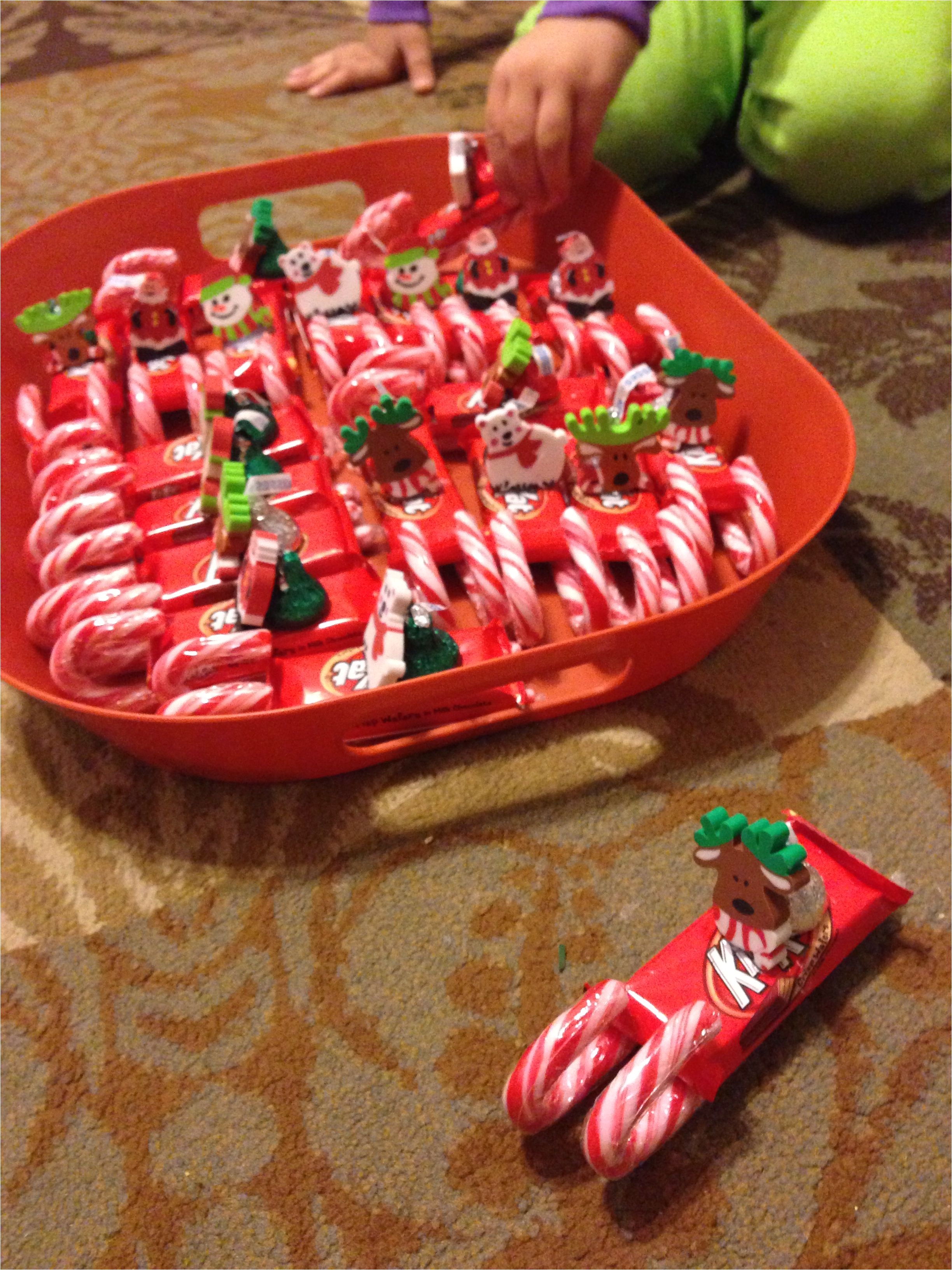 mini candy sleighs for classroom stocking stuffers will use different candy cane flavor not the peppermint