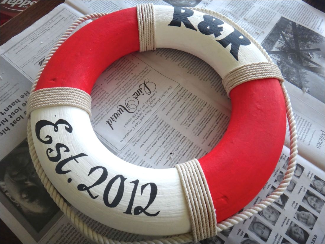 Lifesaver Ring Decoration A Nautical theme Craft Step by Step Guide to Creating A Nautical