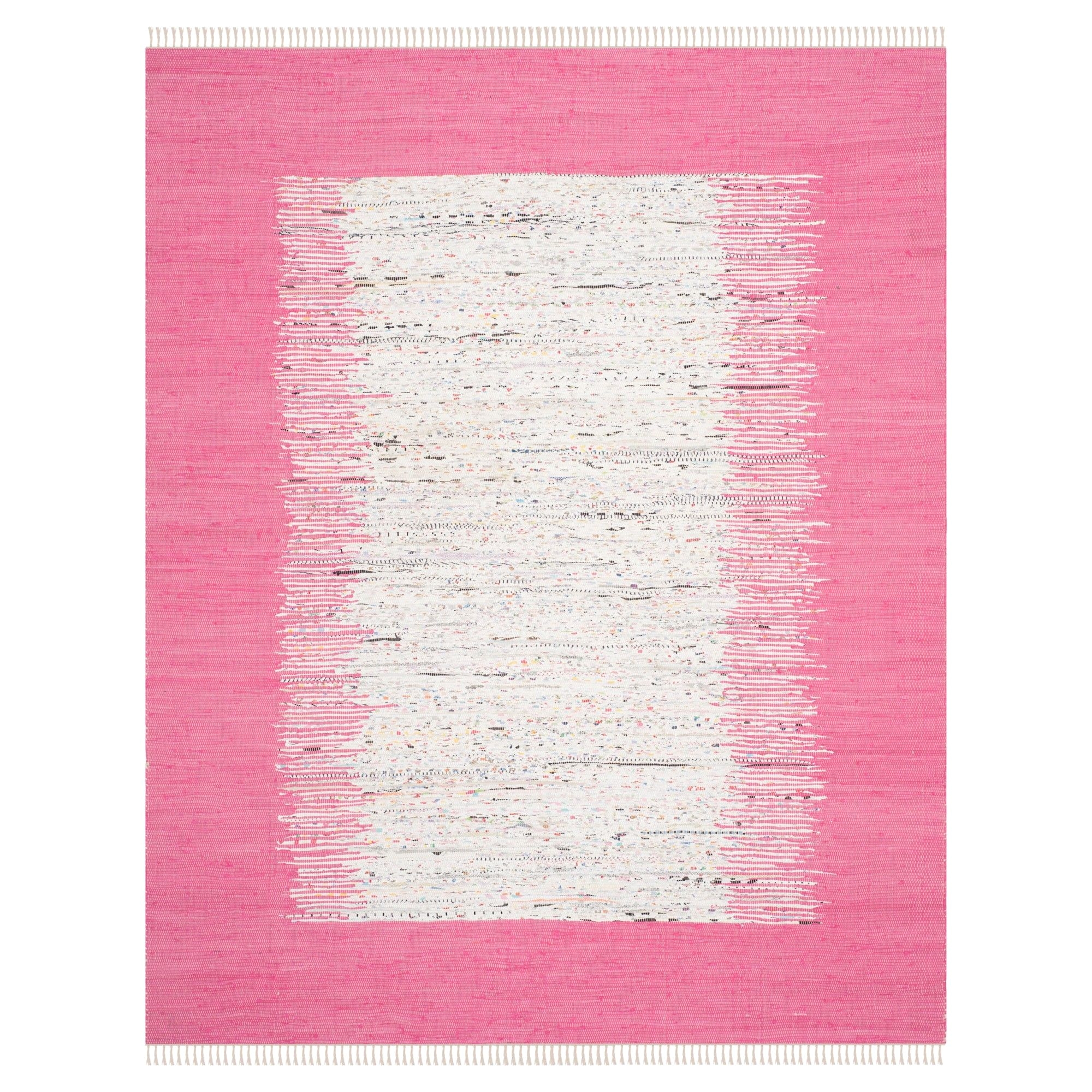 bettina flatweave area rug ivory pink 9 x 12