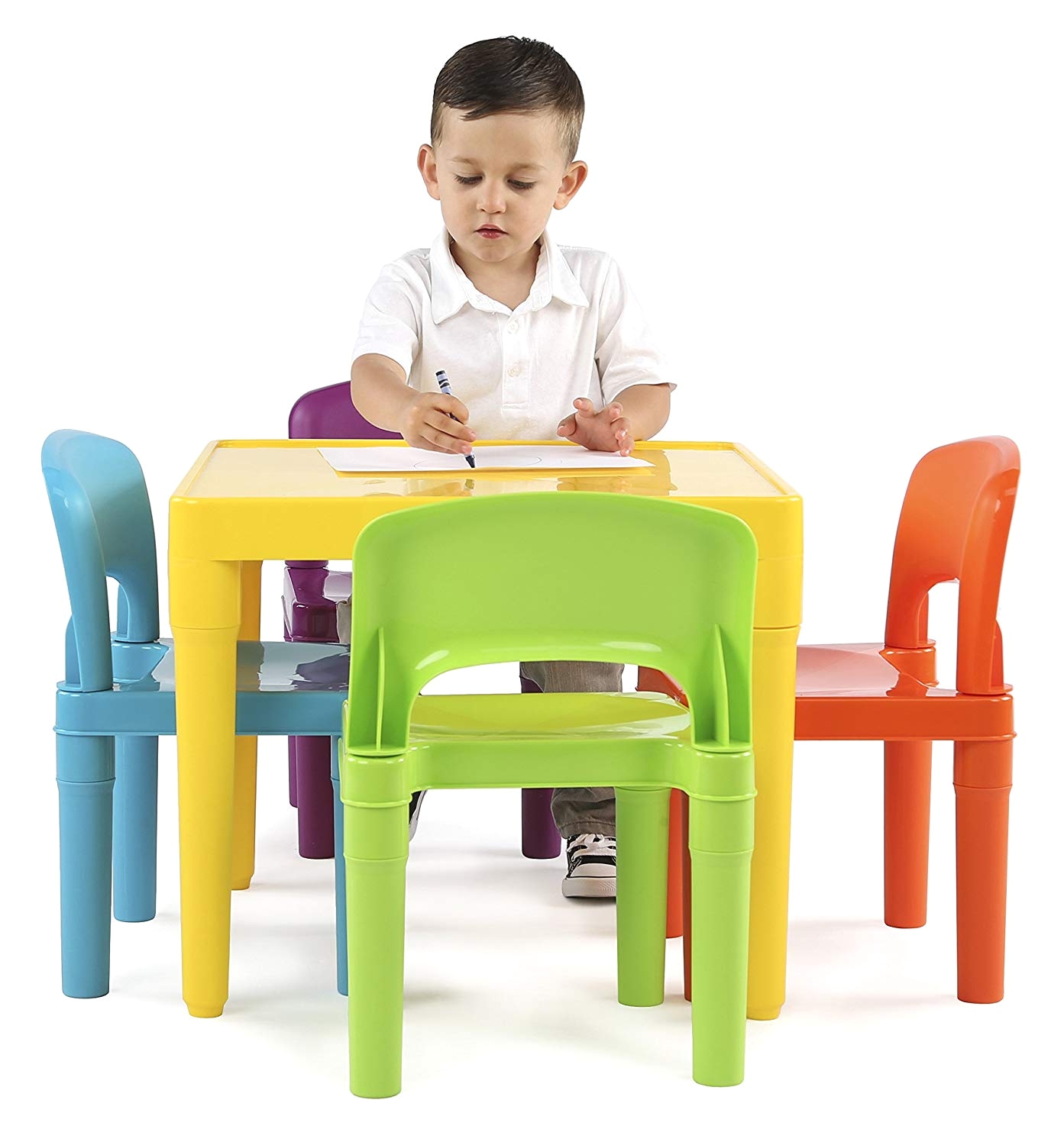 Little Tikes Bright N Bold Table and Chair Set Amazon Com tot Tutors Kids Plastic Table and 4 Chairs Set Vibrant