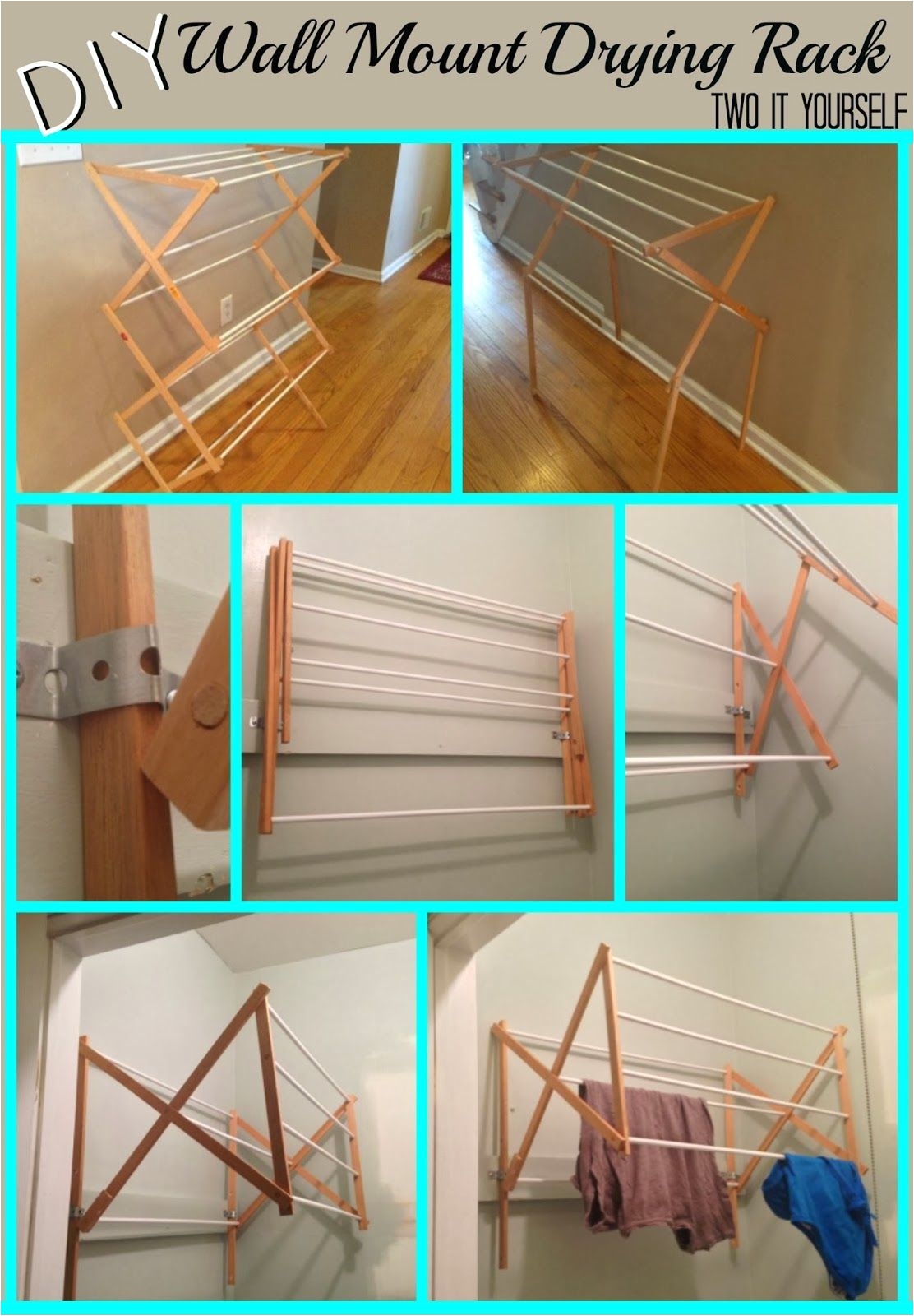 Lofti Drying Rack Uk Two It Yourself Diy Laundry Drying Rack Wall Mount From Floor