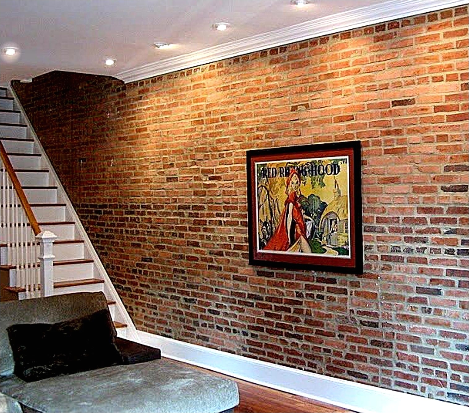 innovation brick wall panels l lowes faux stone airstone ideas stairs
