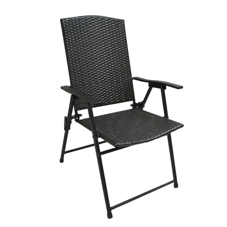 Lowes Camping Chairs Garden Treasures Brown Steel Folding Patio Conversation Chair