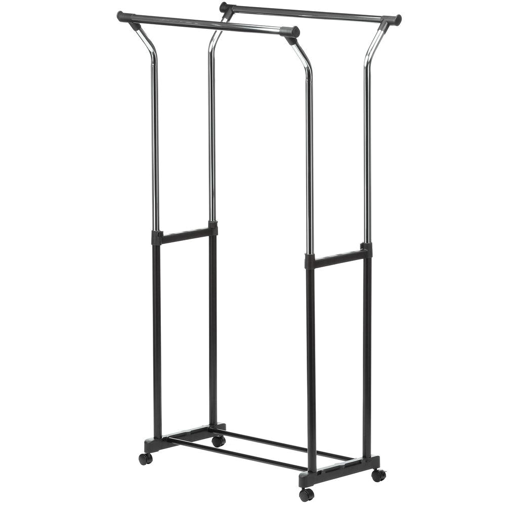 Lowes Chrome Steel Garment Rack Portable Covered Garment Rack On Wheels Best Heavy Duty Rolling