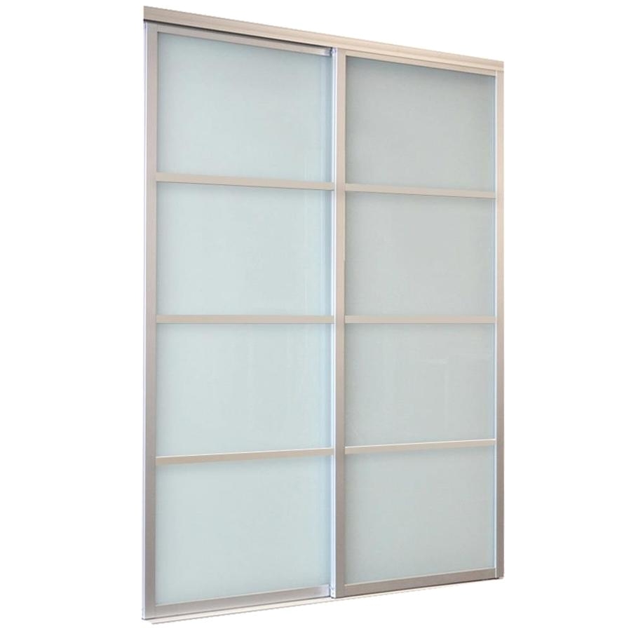 reliabilt 9800 series boston by pass door frosted glass glass sliding closet interior door with