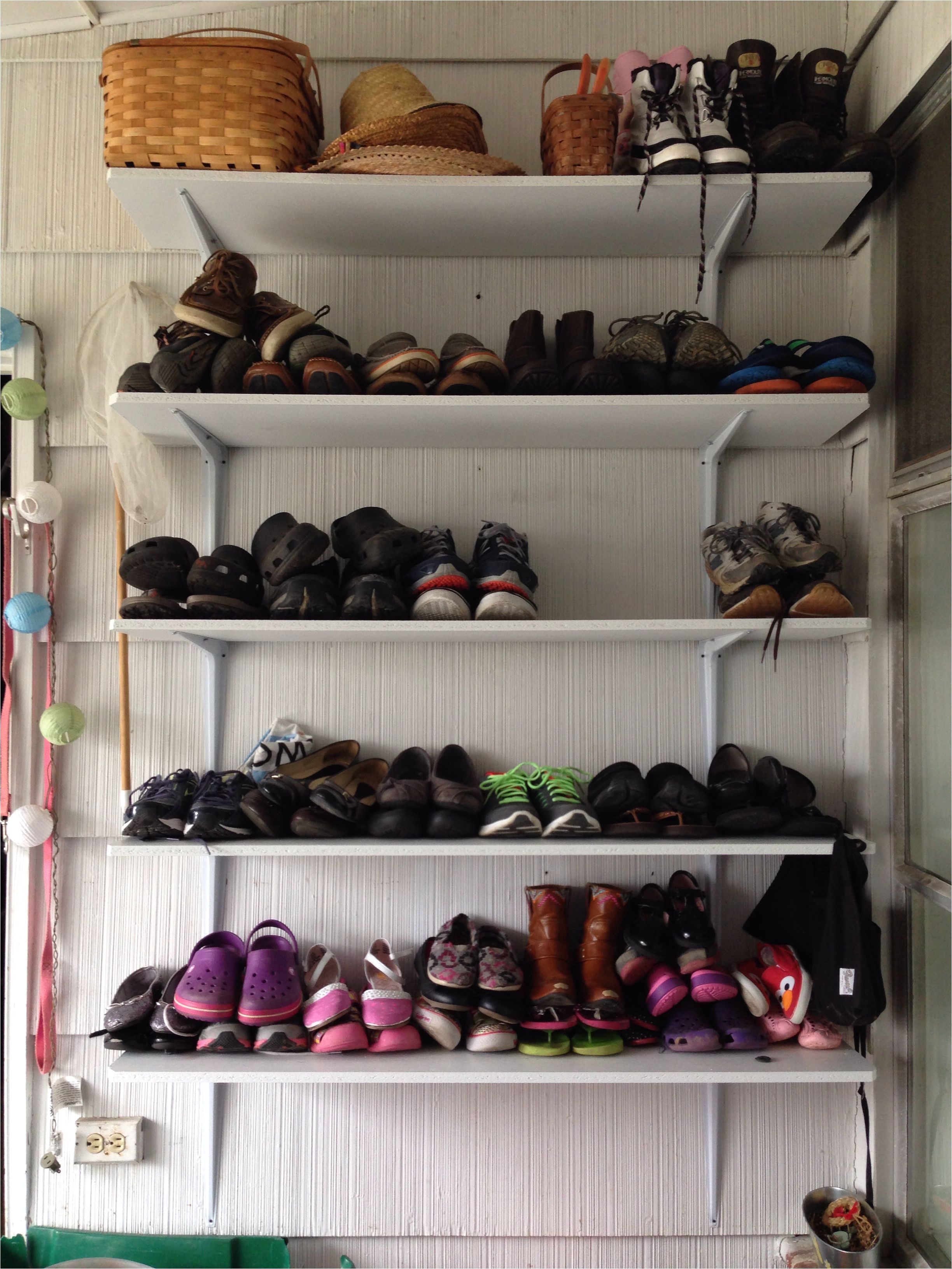 Lowes Over the Door Shoe Rack Shoe Rack for Less Than 50 Painted Pre Cut Particle Board From