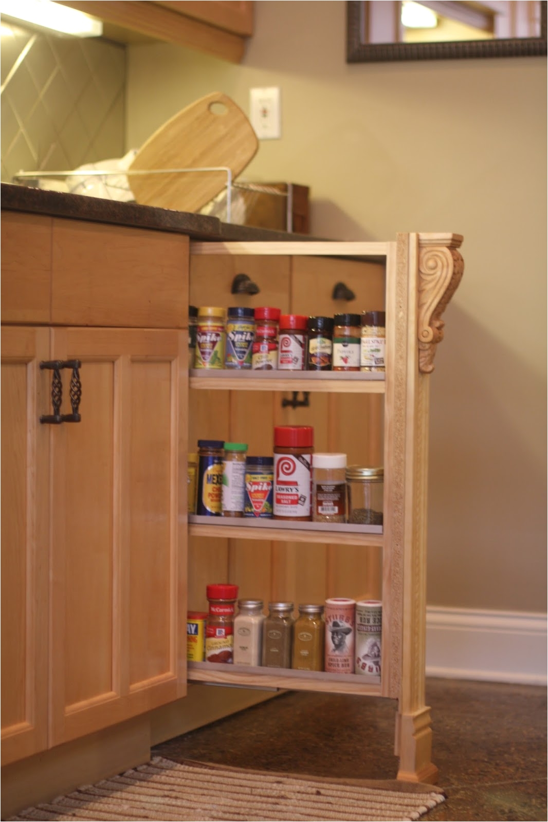 lowes racks pull out spice rack cabinet drawers lowes