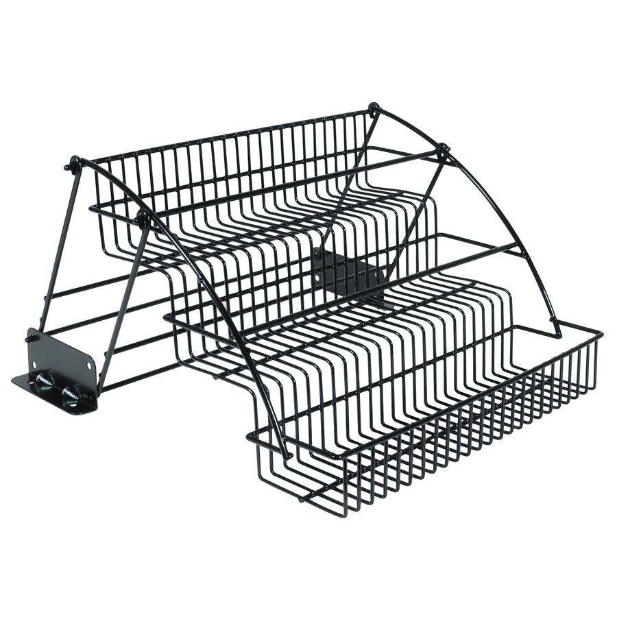 rubbermaid 14 5 in w x 9 in tier pull down metal spice rack