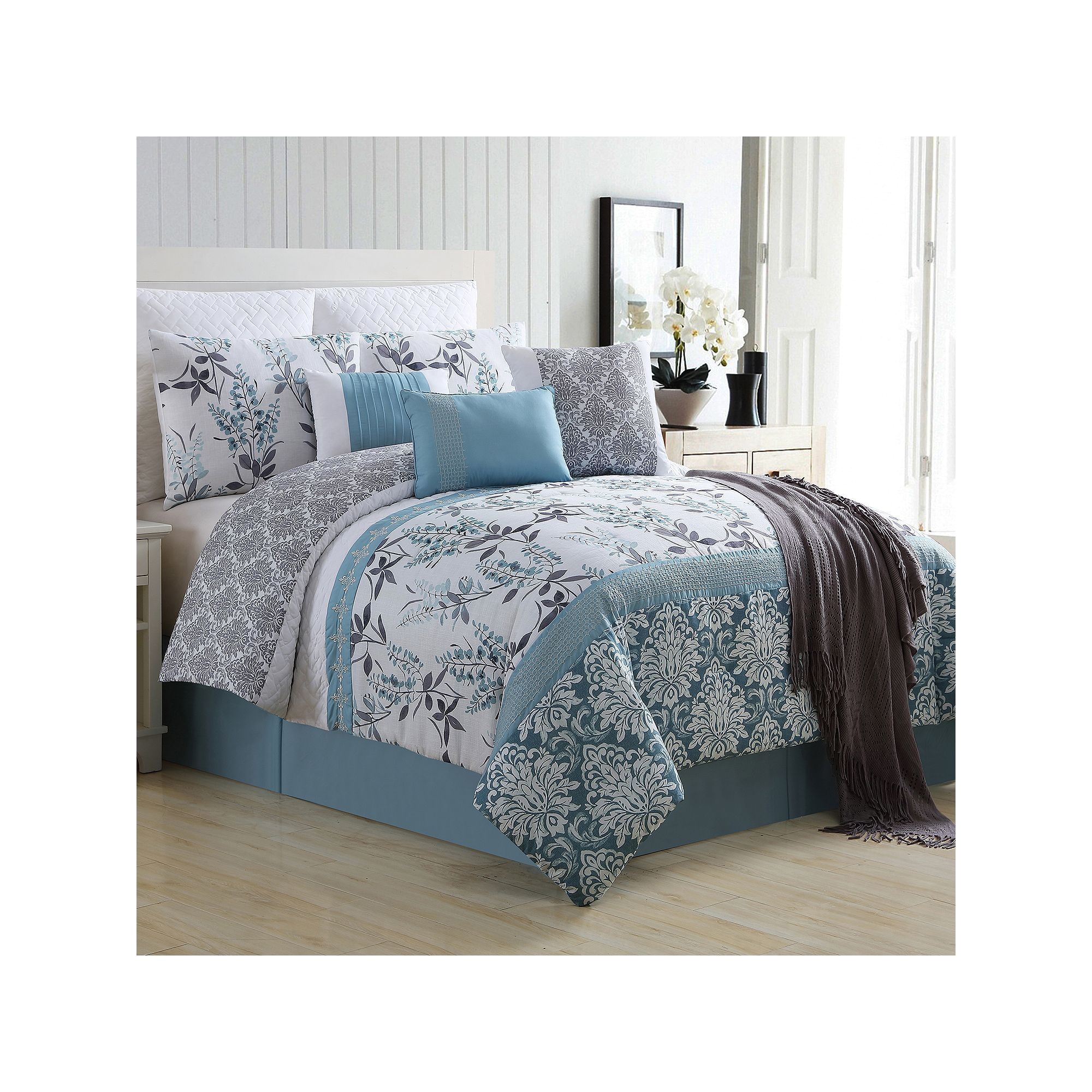 vcny 10 piece ashley comforter set