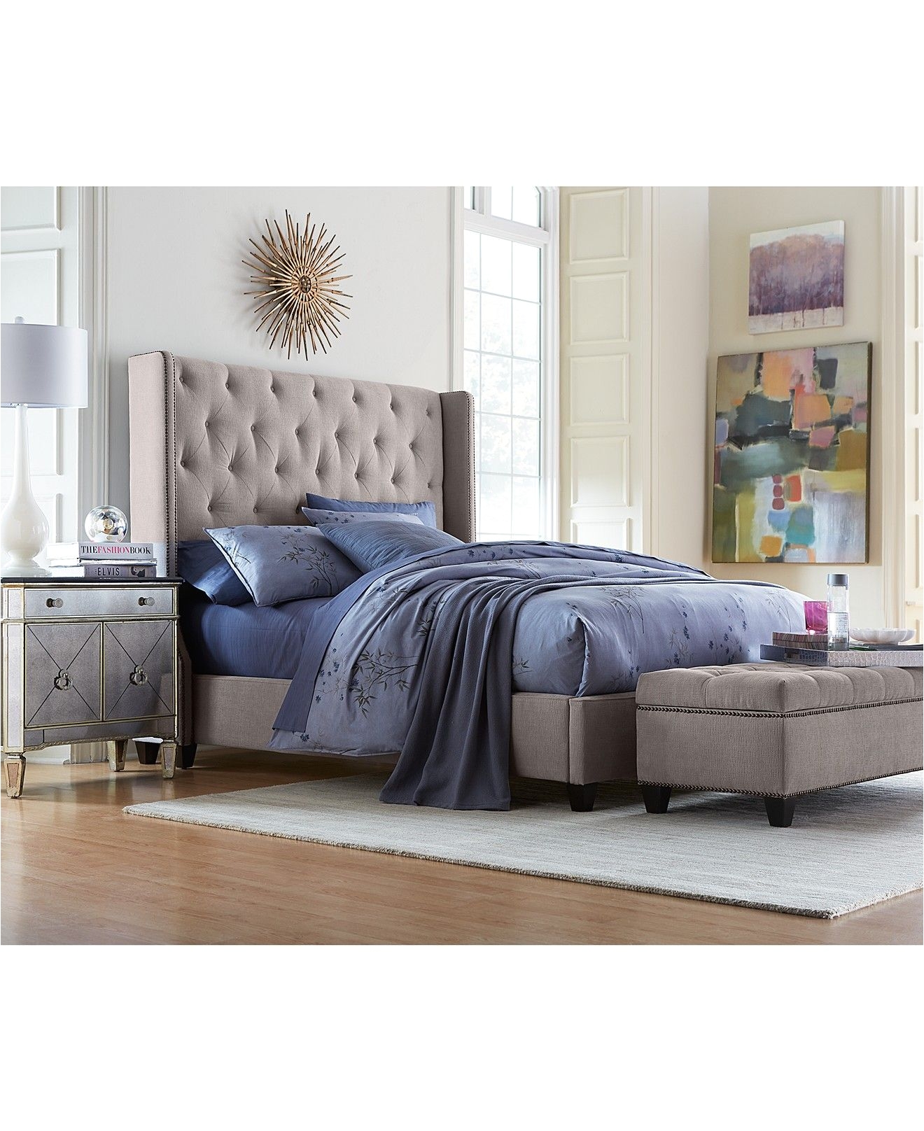 macys beds rosalind upholstered bedroom furniture of macys beds