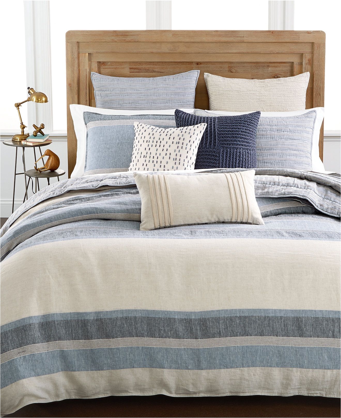 hotel collection linen stripe duvet covers only at macy s duvet covers bed bath macy s