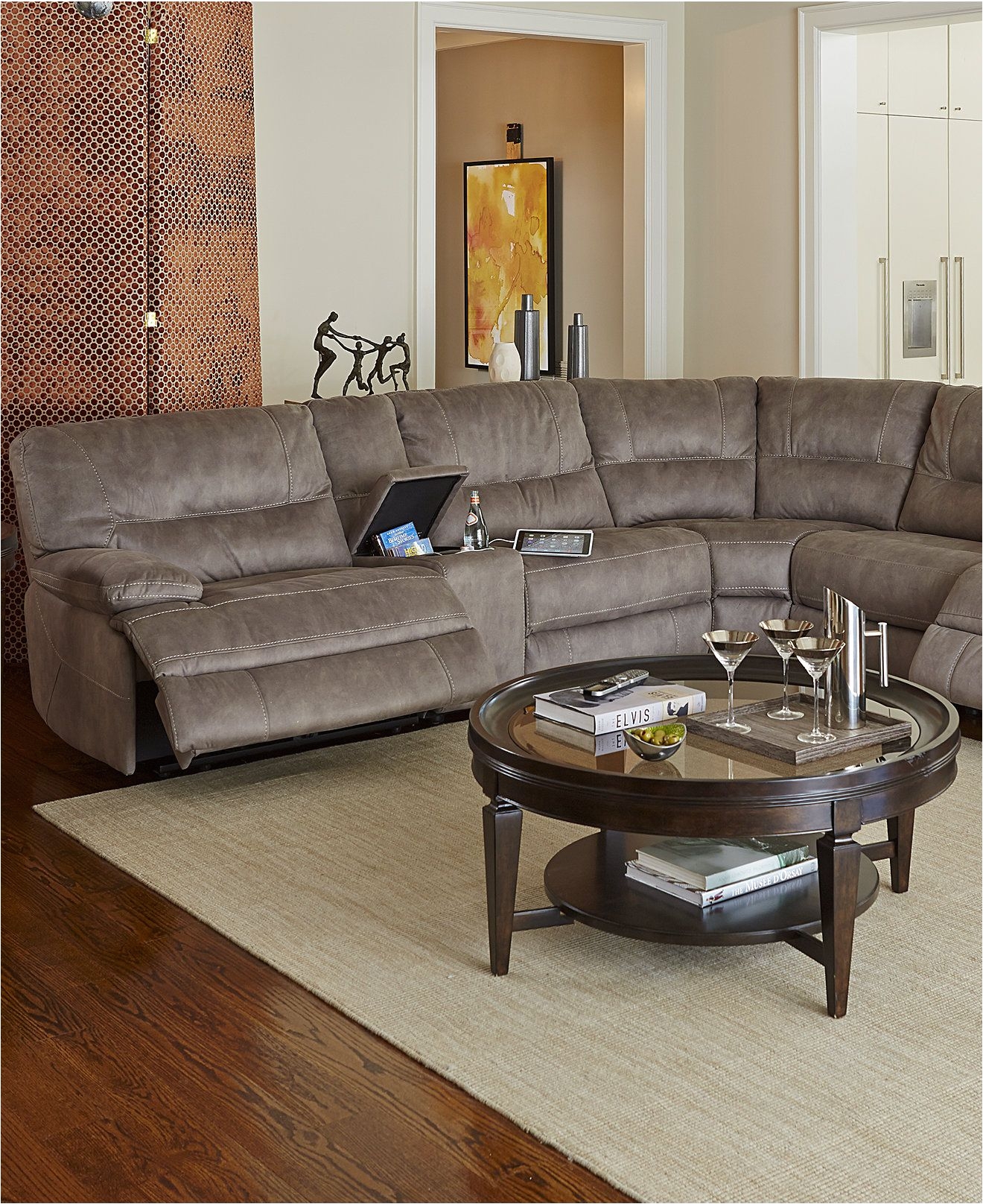liam fabric power motion sectional sofa living room furniture furniture macy s