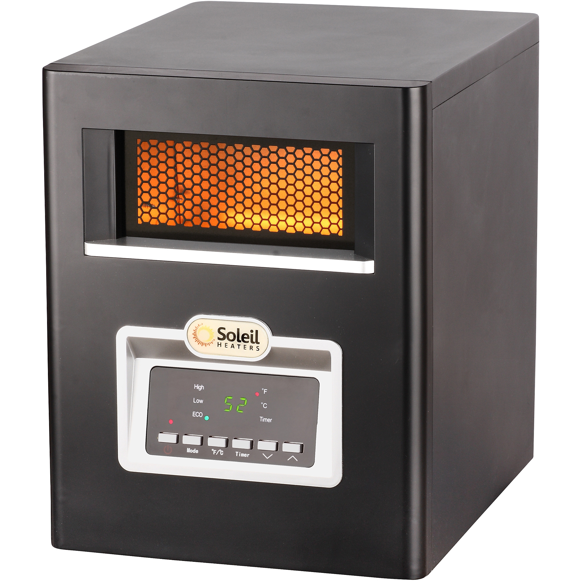 Mainstays Electric Fireplace with 4 Element Quartz Heater soleil Electric Infrared Cabinet Space Heater 1500w Ph 91f