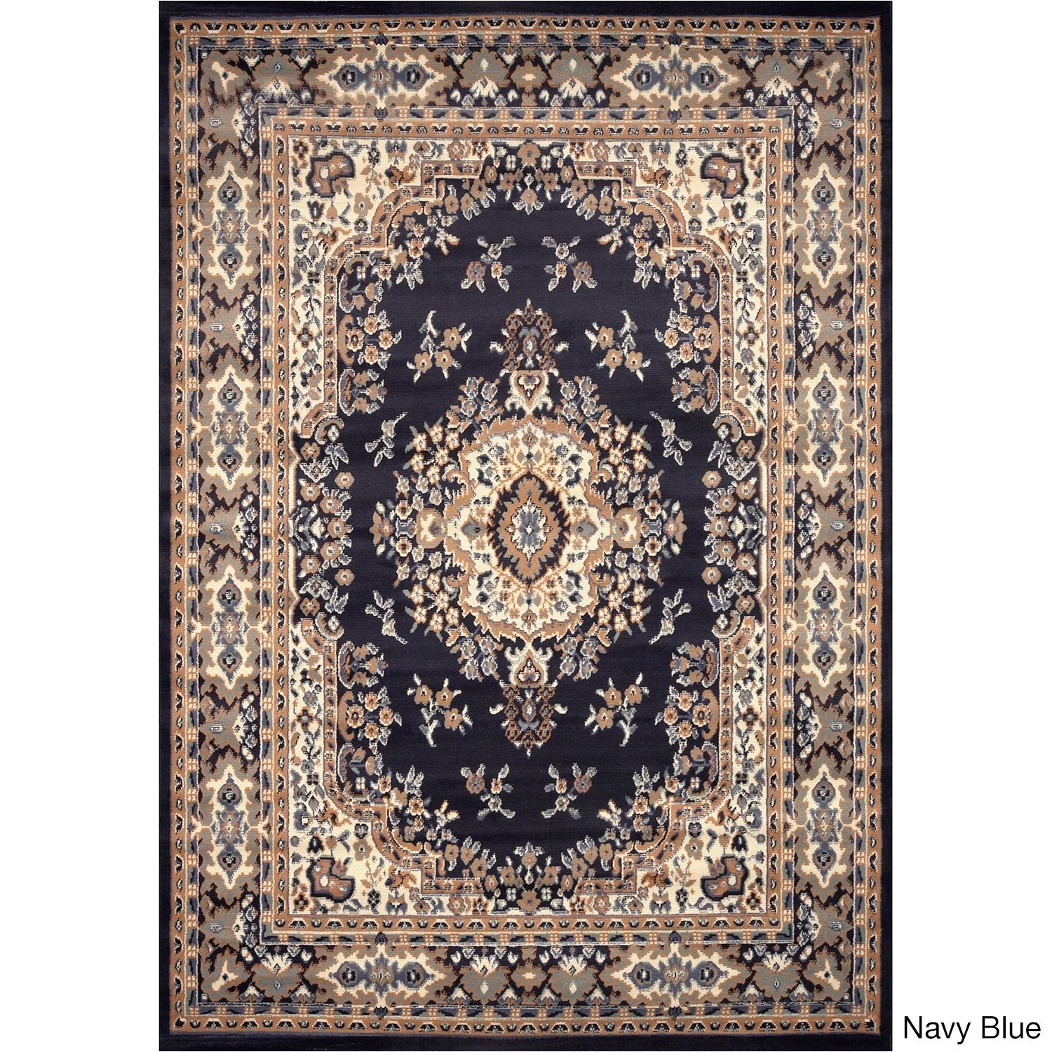 home dynamix premium collection traditional area rug 9 2x12 5 navy blue traditional 9 2 x 12 5 area rug size 9 2 x 12 5 olefin border