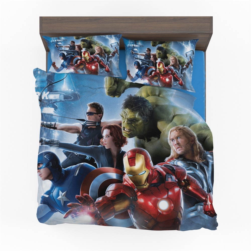 marvel avengers 2 movie super heroes bed in bag