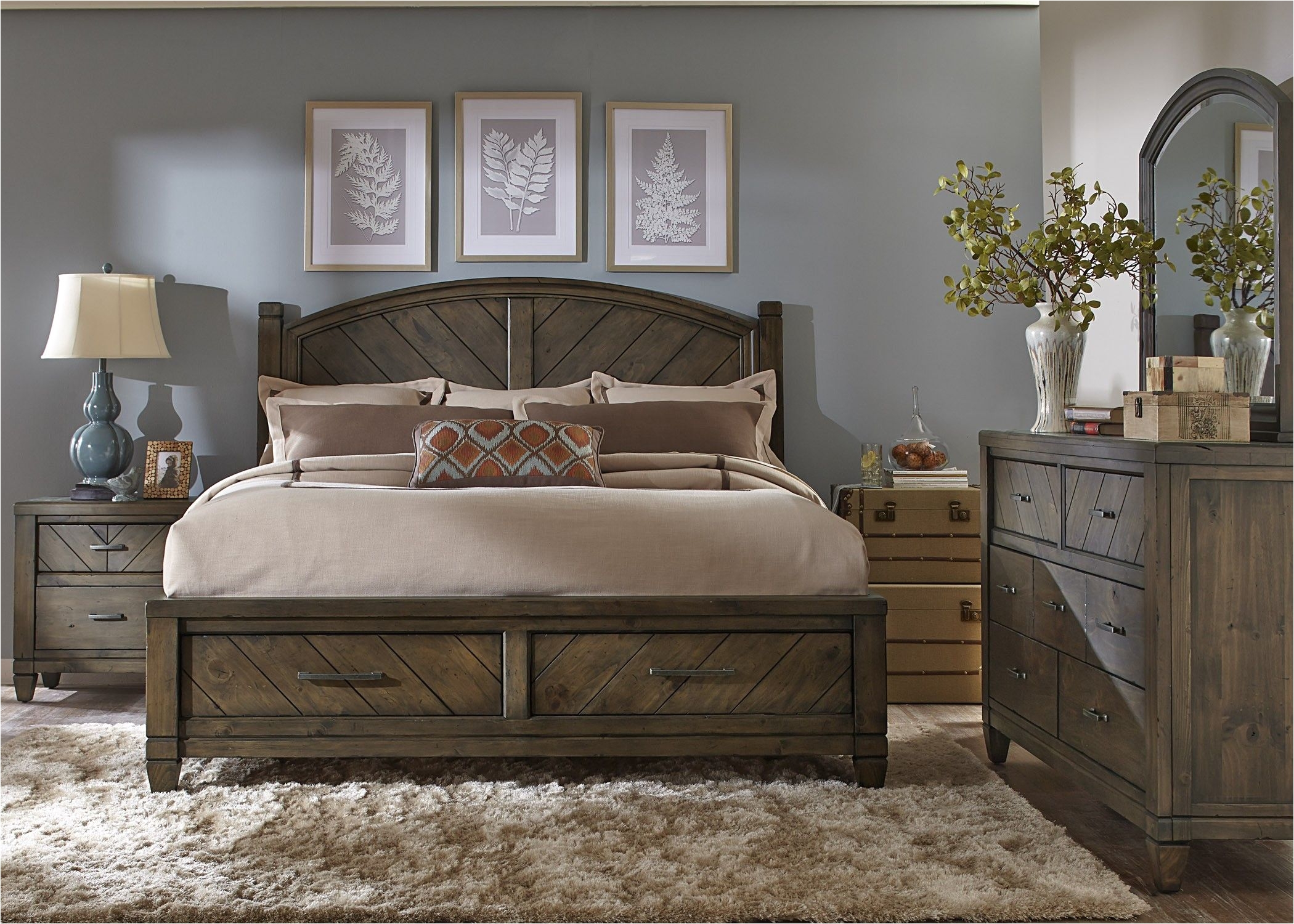 modern country bedroom set