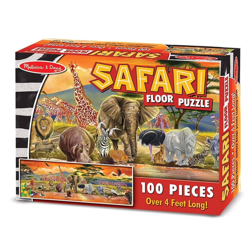 melissa and doug safari 100 piece floor puzzle