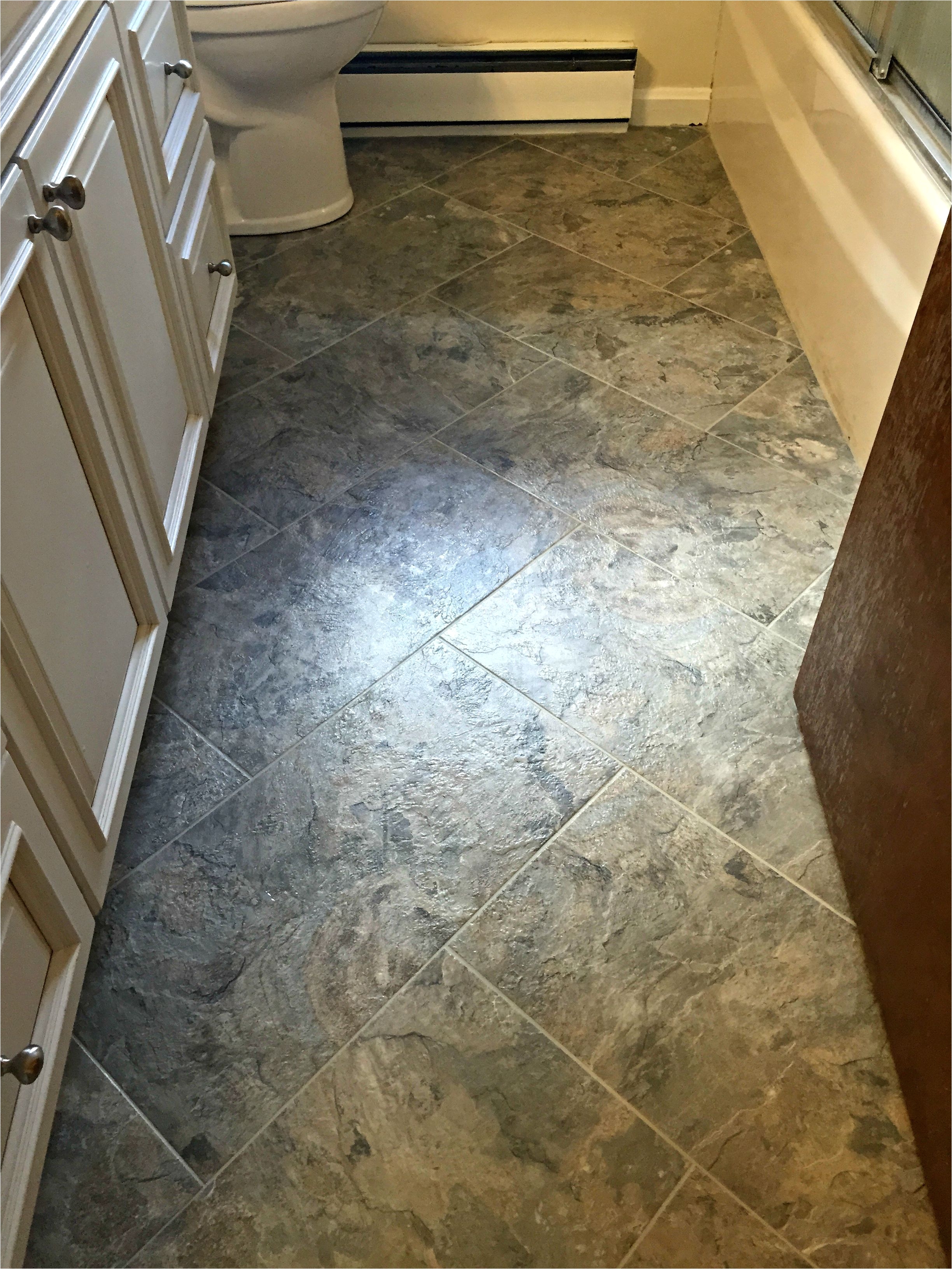luxury vinyl tile armstrong alterna reserve color allegheny slate italian earth tile size 16x16 grout color smoke installed by hampton flooring