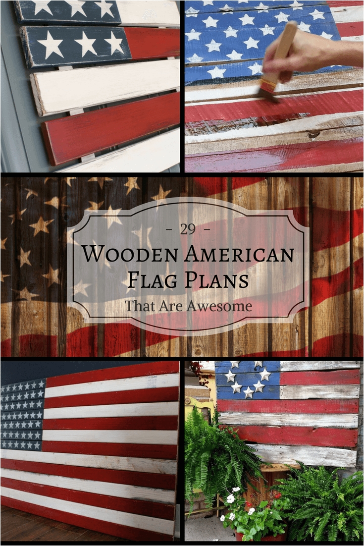 wooden american flag plans