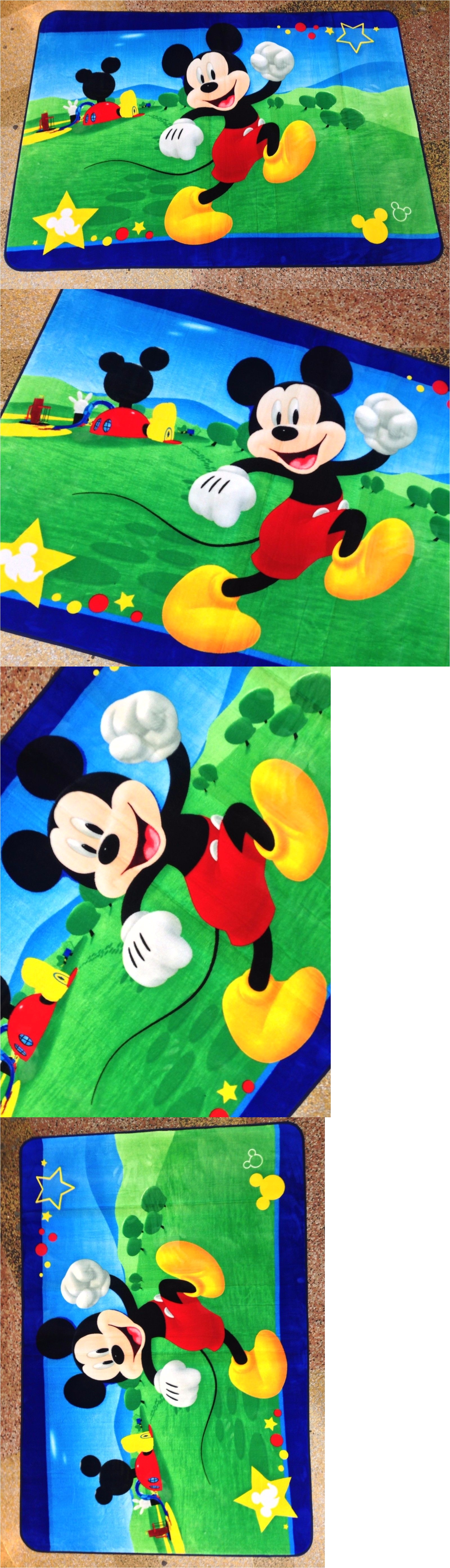 rugs 154001 huge disney mickey mouse 80 x 54 non slip area rug carpet children