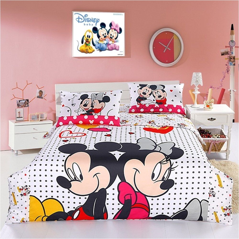 Mickey And Minnie Mouse Bedding Queen Size