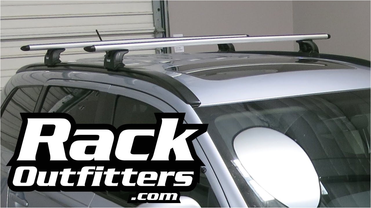 mitsubishi outlander thule rapid podium aeroblade roof rack 14 16 by rack outfitters youtube