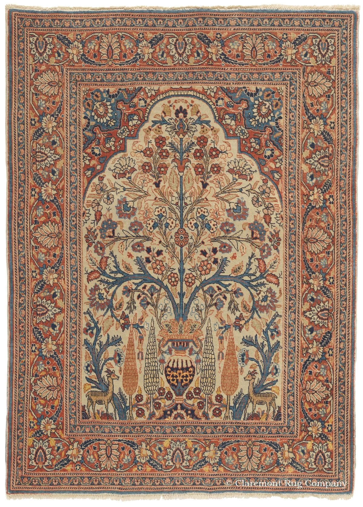 Most Expensive Rugs Tabriz Tree Of Life Antique Persian Rug Circa 1900 Elegant Animal