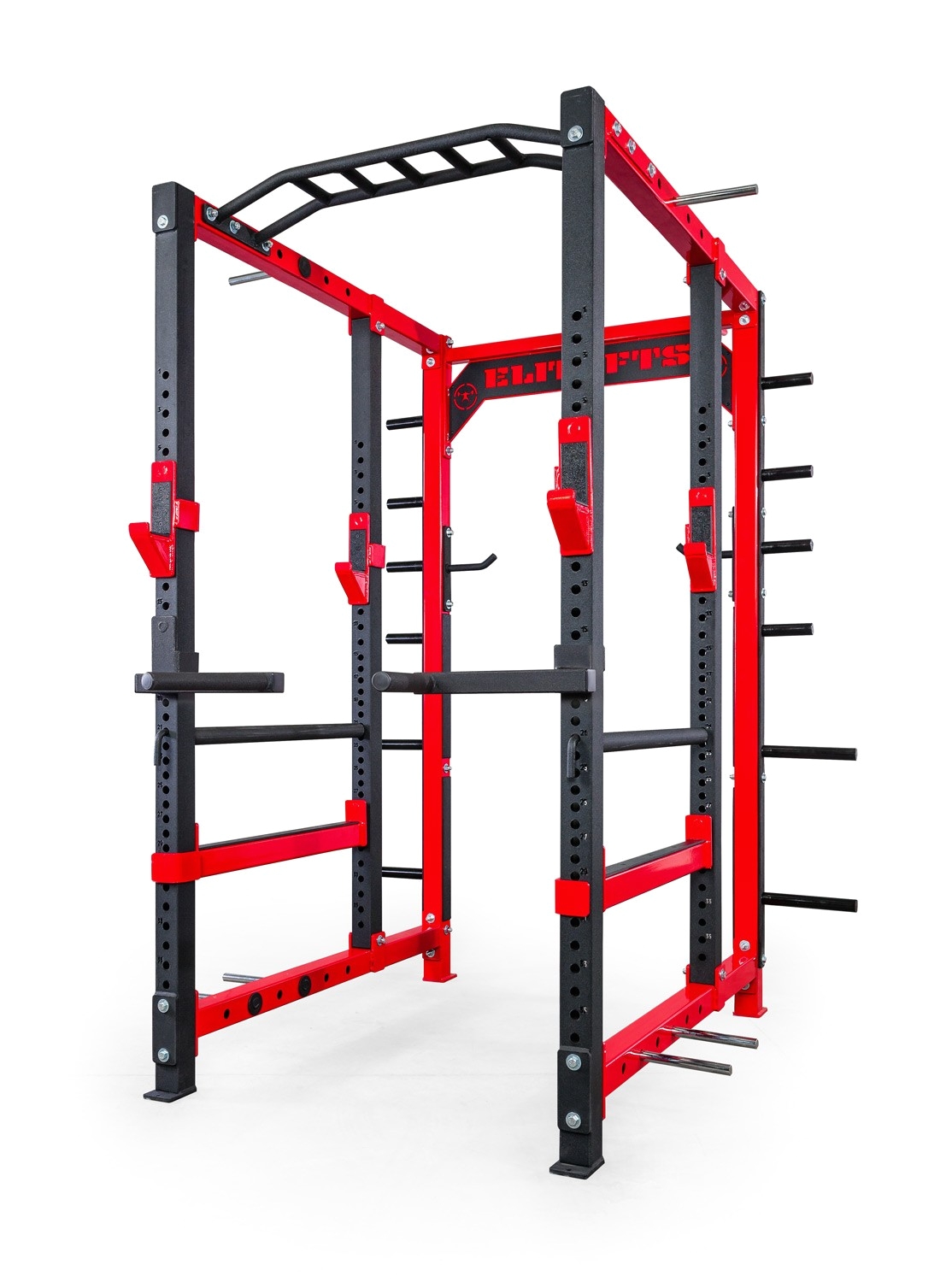 made in u s a eliteftsa 3x3 collegiate power rack with dip attachment