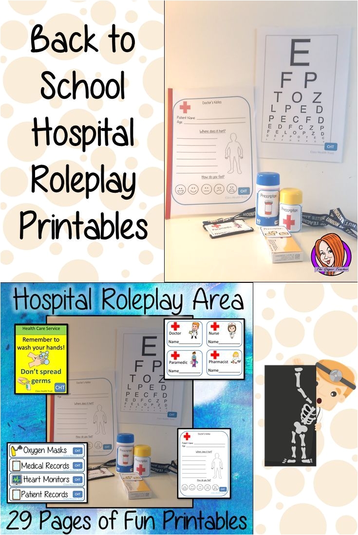 get your classroom ready for back to schhol withthis fun hospital roleplay area