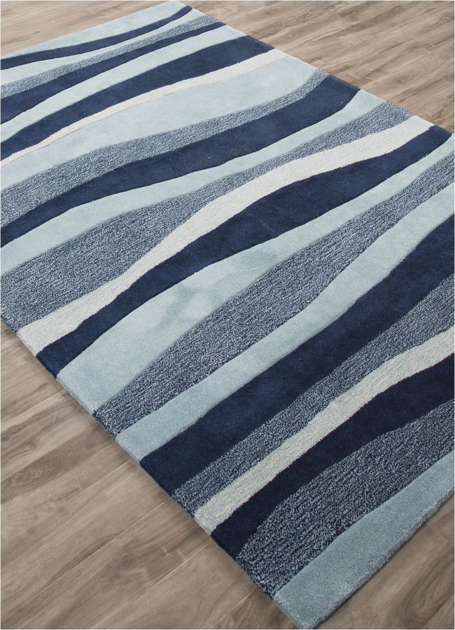 coastal blue waves area rug