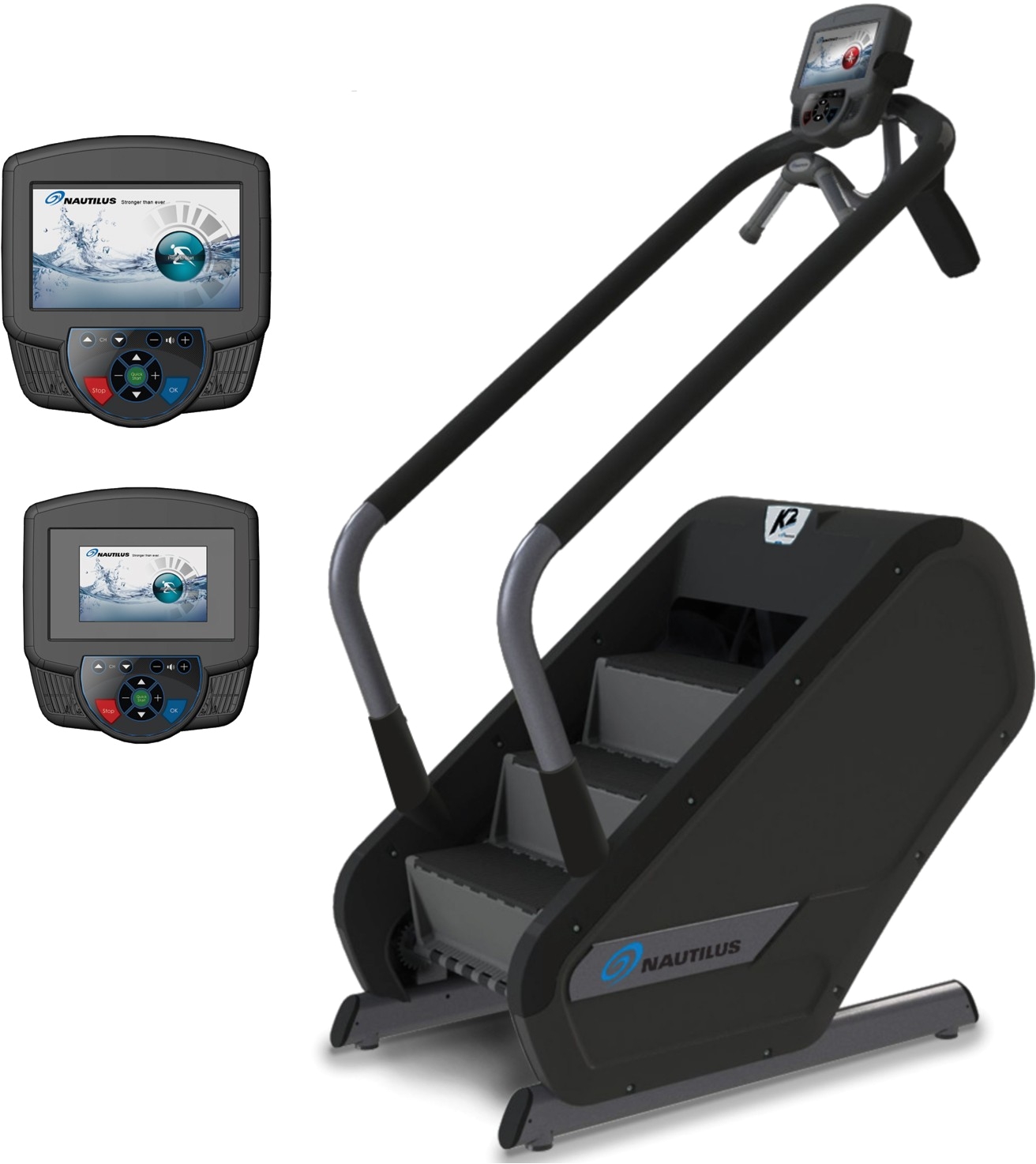 k2 vertical climber with 7 and 10 inch consoles jpg