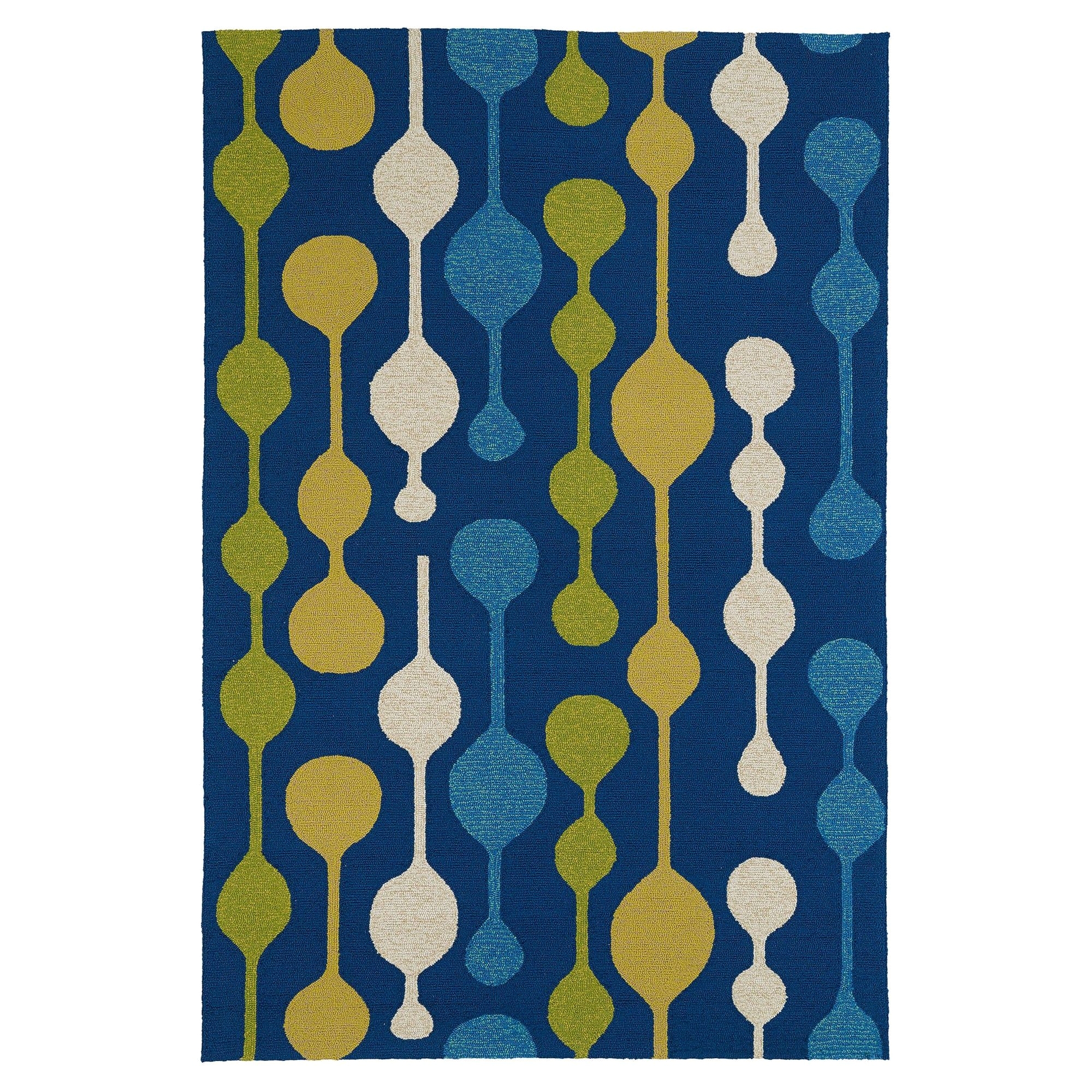 kaleen rugs home and porch party lights indoor outdoor area rug blue 2 x3
